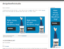 Tablet Screenshot of designlovefeststudio.wordpress.com