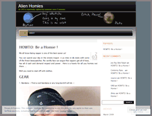 Tablet Screenshot of alienhomies.wordpress.com