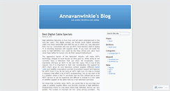 Desktop Screenshot of annavanwinkle.wordpress.com