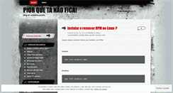 Desktop Screenshot of piorquetanaofica.wordpress.com