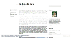 Desktop Screenshot of notimetosew.wordpress.com