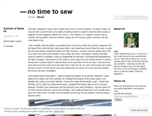 Tablet Screenshot of notimetosew.wordpress.com