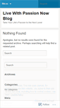 Mobile Screenshot of livewithpassionnow.wordpress.com