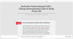 Desktop Screenshot of inclusiveinternationalcalls.wordpress.com