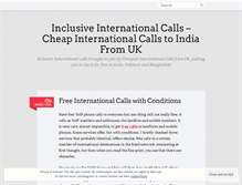 Tablet Screenshot of inclusiveinternationalcalls.wordpress.com