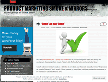 Tablet Screenshot of marketingsmokeandmirrors.wordpress.com