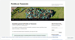 Desktop Screenshot of portilloentransicion.wordpress.com