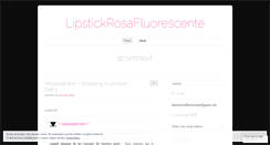 Desktop Screenshot of lipstickrosafluorescente.wordpress.com