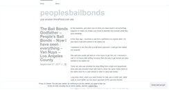 Desktop Screenshot of peoplesbailbonds.wordpress.com