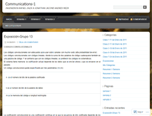 Tablet Screenshot of comunicationsone.wordpress.com