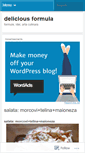 Mobile Screenshot of deliciousformula.wordpress.com