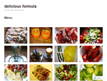 Tablet Screenshot of deliciousformula.wordpress.com