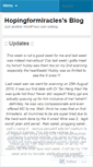 Mobile Screenshot of hopingformiracles.wordpress.com