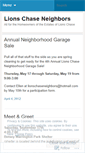 Mobile Screenshot of lionschase.wordpress.com