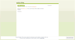 Desktop Screenshot of emily.wordpress.com