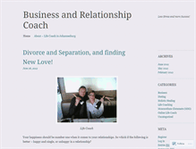 Tablet Screenshot of businessandrelationshipcoach.wordpress.com