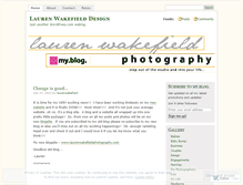 Tablet Screenshot of laurenwakefielddesign.wordpress.com