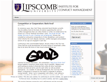 Tablet Screenshot of lipscombicm.wordpress.com