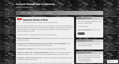Desktop Screenshot of corcoranstrength.wordpress.com