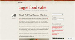 Desktop Screenshot of angiefoodcake.wordpress.com