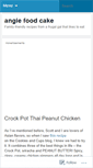 Mobile Screenshot of angiefoodcake.wordpress.com