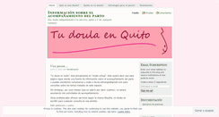Desktop Screenshot of doulaenquito.wordpress.com