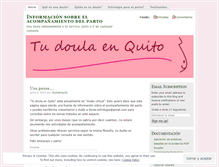 Tablet Screenshot of doulaenquito.wordpress.com