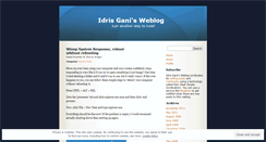 Desktop Screenshot of idrisgani.wordpress.com