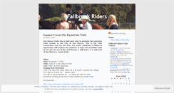 Desktop Screenshot of fallbrookriders.wordpress.com