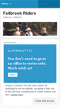 Mobile Screenshot of fallbrookriders.wordpress.com