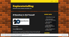 Desktop Screenshot of exploratoriablog.wordpress.com