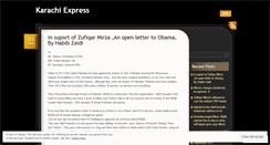 Desktop Screenshot of karachiexpress.wordpress.com