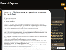 Tablet Screenshot of karachiexpress.wordpress.com