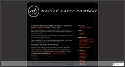 Desktop Screenshot of matterdance.wordpress.com