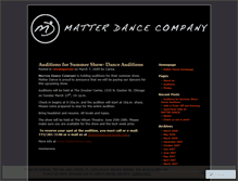 Tablet Screenshot of matterdance.wordpress.com