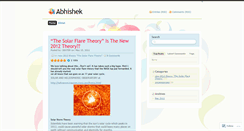 Desktop Screenshot of abhishek18.wordpress.com
