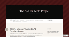 Desktop Screenshot of 40forlent.wordpress.com