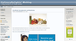 Desktop Screenshot of culinarydelights.wordpress.com