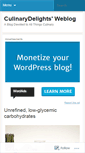 Mobile Screenshot of culinarydelights.wordpress.com