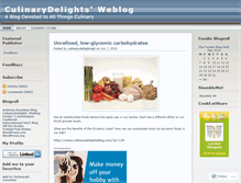 Tablet Screenshot of culinarydelights.wordpress.com