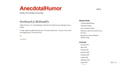 Desktop Screenshot of anecdotalhumor.wordpress.com