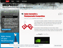 Tablet Screenshot of digsproject.wordpress.com
