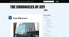 Desktop Screenshot of chroniclesofjeff.wordpress.com