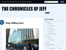 Tablet Screenshot of chroniclesofjeff.wordpress.com