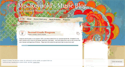 Desktop Screenshot of mrsreynoldsmusic.wordpress.com