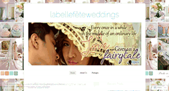 Desktop Screenshot of labellefeteweddings.wordpress.com