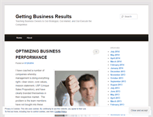 Tablet Screenshot of gettingbusinessresults.wordpress.com