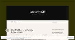 Desktop Screenshot of gravewords.wordpress.com