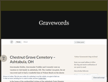 Tablet Screenshot of gravewords.wordpress.com