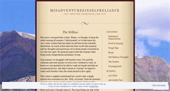Desktop Screenshot of misadventuresinselfreliance.wordpress.com